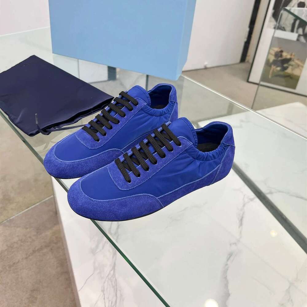 Women Size35-41 Natural Cow Suede Sneakers Solid Colors Sports Leisure Flats Round Toe Designer Shoes atillas De Mujer