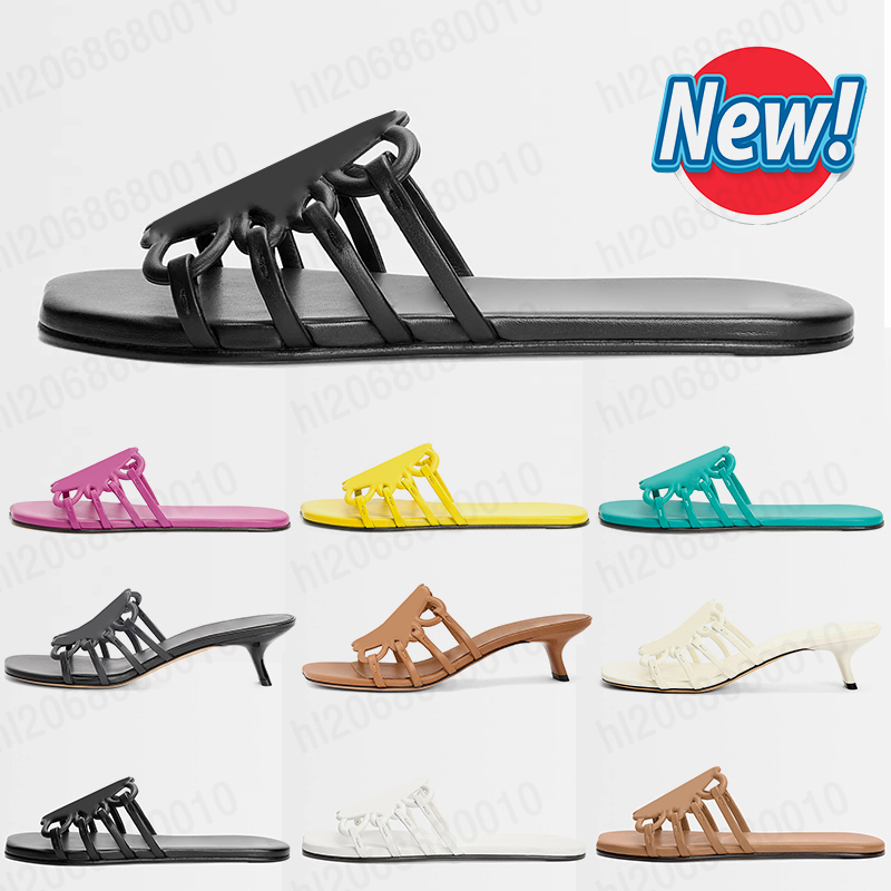 Petal Anagram slides sandals designer flats women flip flops slippers shoes clogs white balck brown ballet kitten loeweslippers loeweslides mules sliders sandale