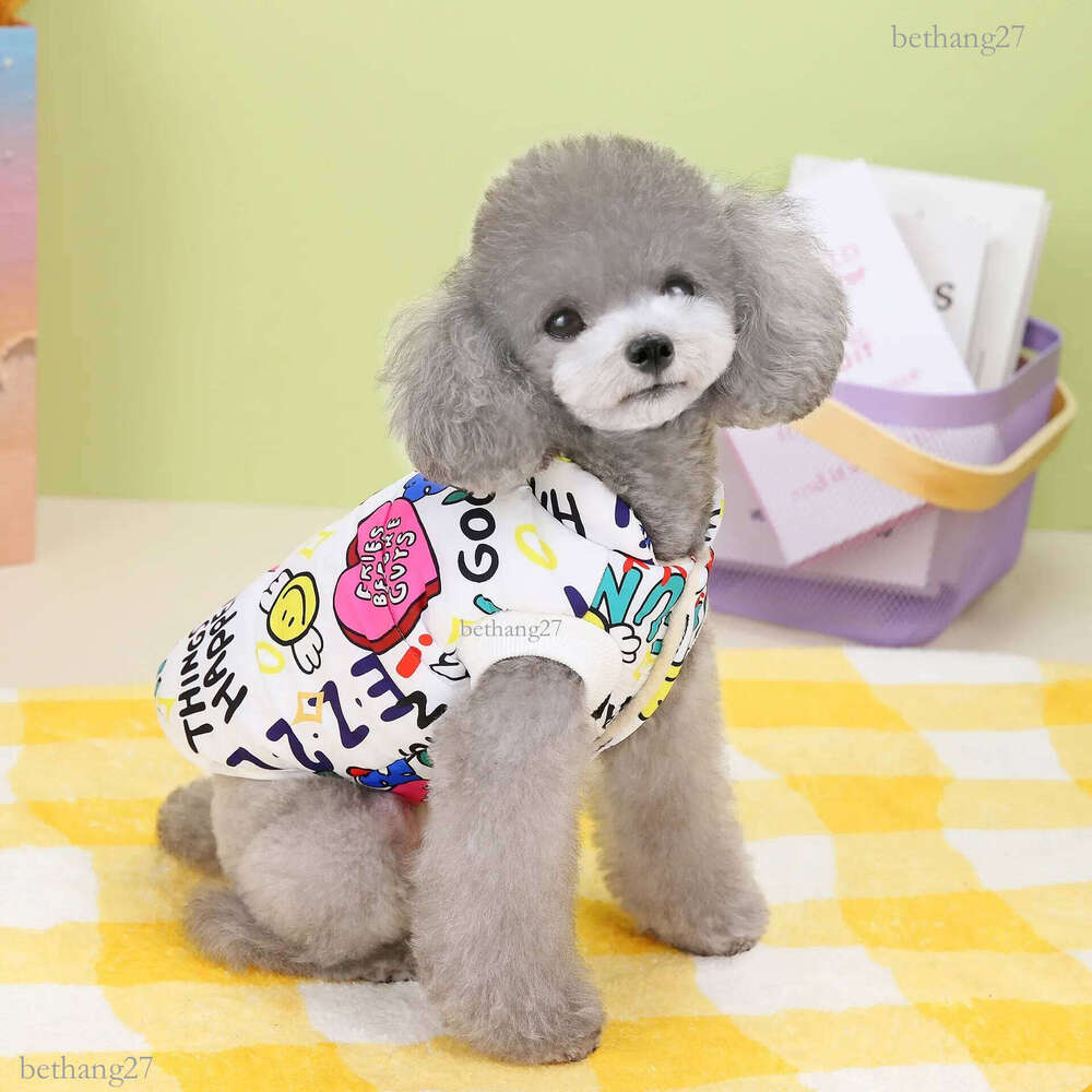 Comfortable Pet Apparel Collection - Cozy Cotton Vests for Dogs in Various Colors HF31