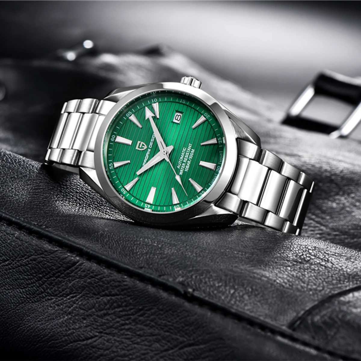 PAGANI DESIGN 40MM A150 Mens Watches Luxury Automatic Watch For Men Mechanical WristWatch Stainless Steel Sapphire Glass G251120