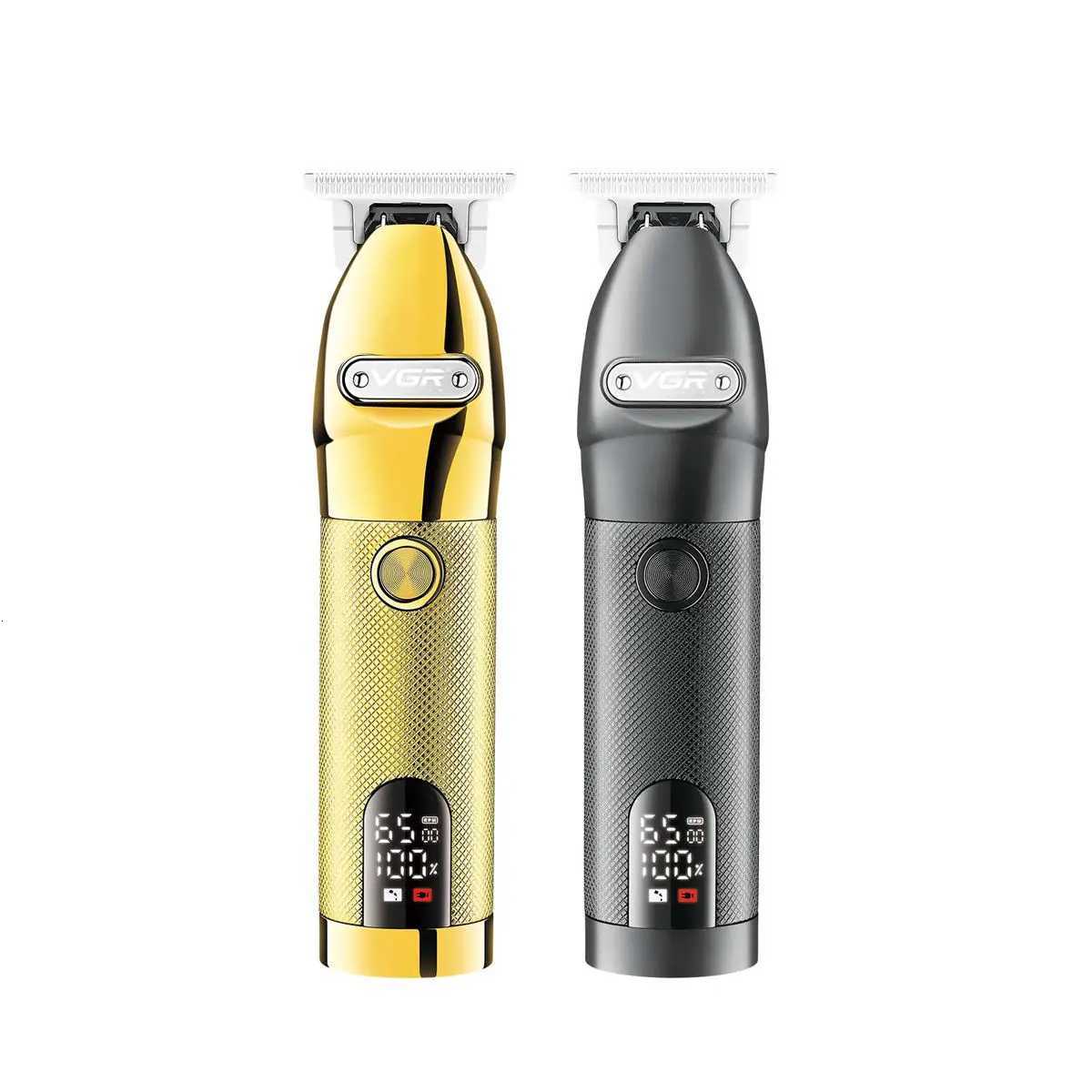 VGR 275 Electric Hair Clipper Professional Personal Care Barber Hair Trimmer Men Shaver LCD Rechargeable Metal Hair ClippersT251120