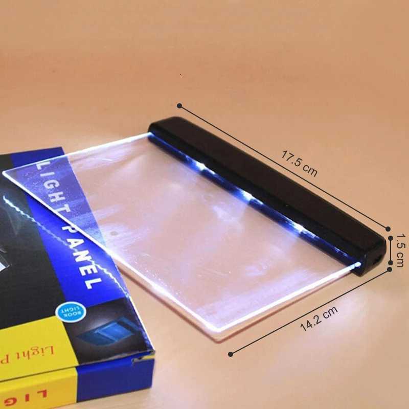 Led Flat Night Vision Reading Light Tablet Book Light Eye Protection Student Night Reading Lamp Flat Plate Car Travel Panel LED M251120