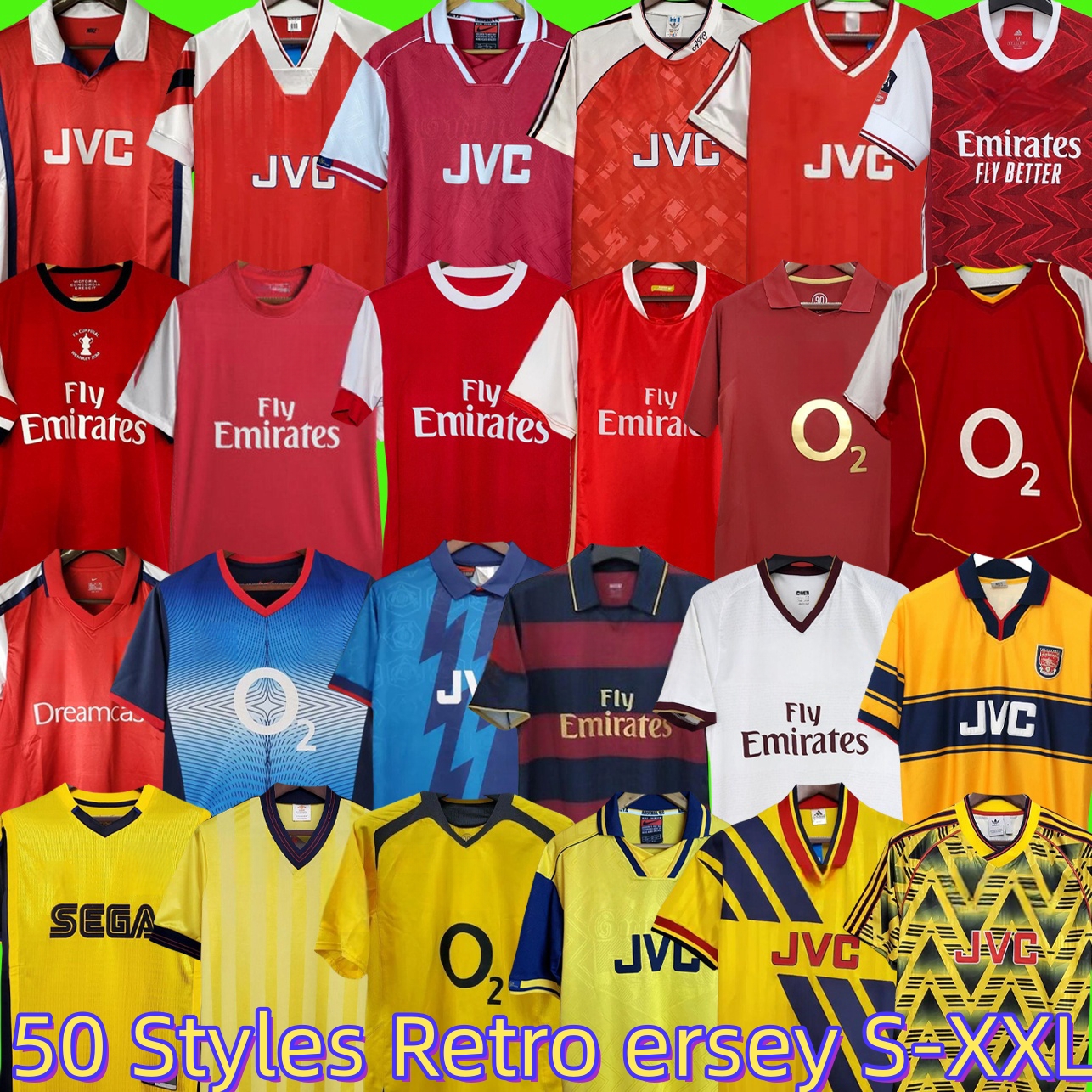 1982 1983 85 86 07 2014 Arsen RETRO HENRY BERGKAMP Soccer Jerseys 91 92 93 94 95 96 97 00 01 02 VIEIRA MERSON ADAMS VIEIRA V.PERSIE Home Away thjird Football Shirt 25