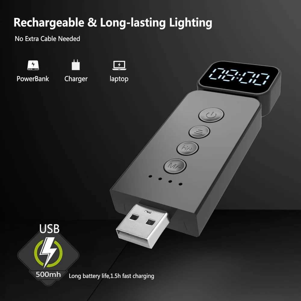 Book Light LED Timer Rechargeable Portable Reading Light 3-Color Lighting Mode Book Lights Bed Ultralight Metal Read Night Light M251120