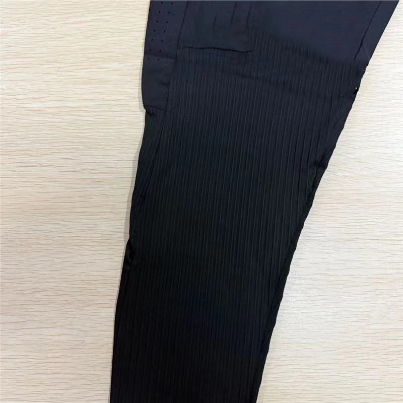 Men's Pants Durable Sports Quick-drying And Women's Training Running Breathable Ribbed Athletic Long Trousers Woven Casual Mesh Fabric No
