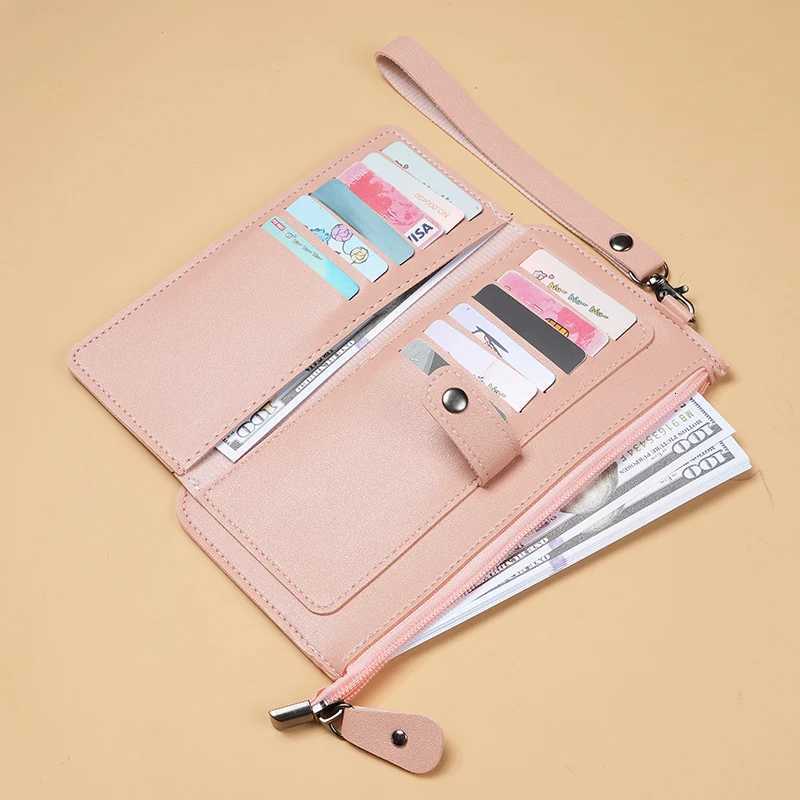 Factory direct new bag womens long multi-functional zipper multi-card clutch buckle zipper student walletW251120