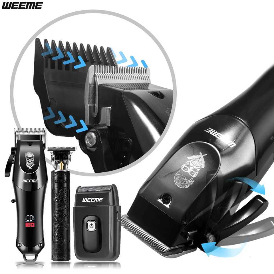 Professional Cordless Mens Barber Kit 3-in-1 USB Rechargeable Hair Clipper Beard Trimmer Gift for Dad/HusbandT251120