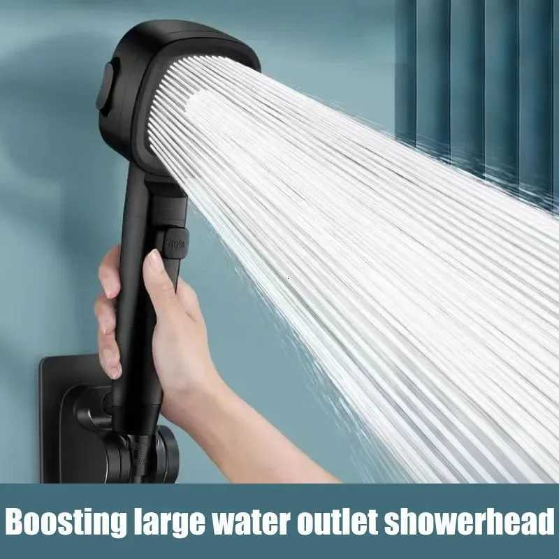 3 Modes Adjustable One-Key Stop Water Shower Heads High Pressure Water Saving Shower Heads High Quality Bathroom ShowersM251120