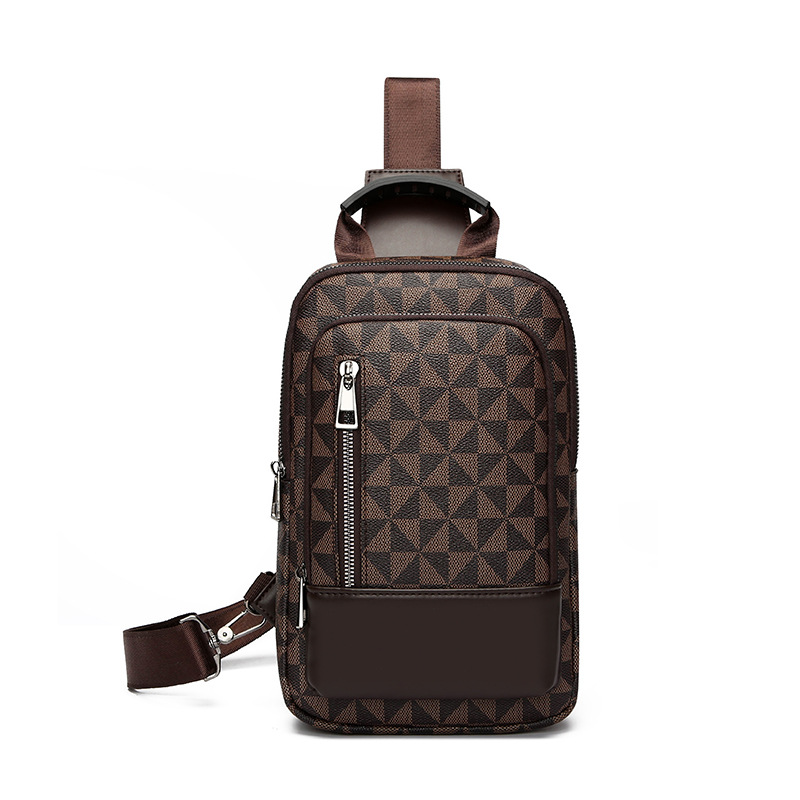 Free shipping Designer Bag Men's Chest Bag Large Capacity Luxury Bag Crossbody Bag Multifunctional Chessboard Pattern Casual Shoulder Bag