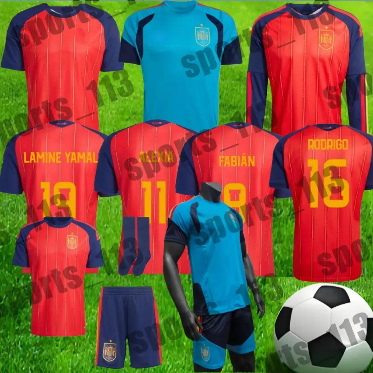 25 26 Spain soccer jerseys PEDRI 2025 2026 Espana MORATA CARVAL fans Player football shirt men woman kids kits OLMO FERRAN RODRIGO LaMiNe YAMAL RAUL