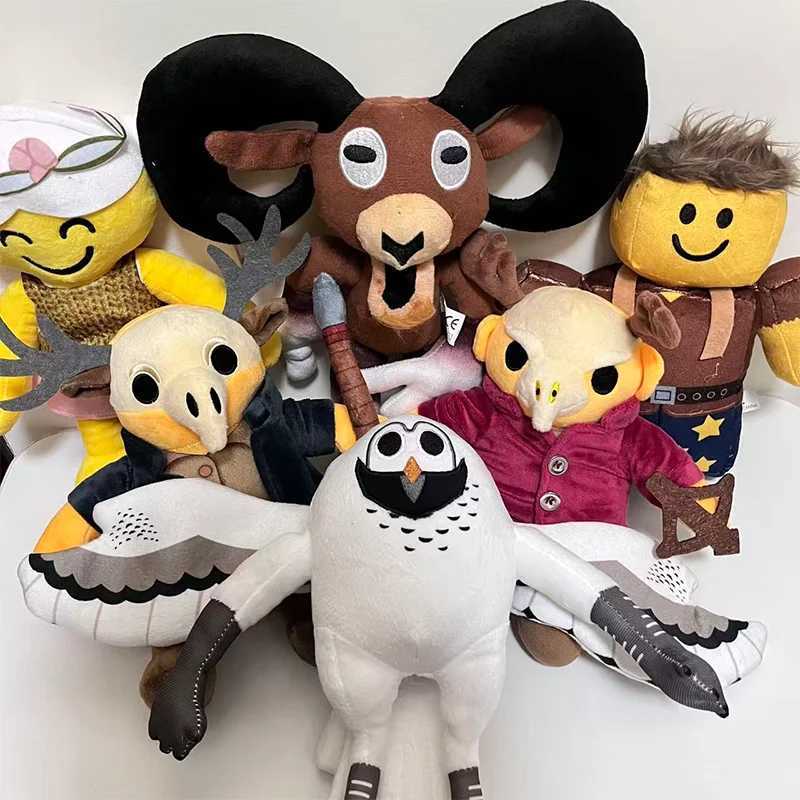 2026 New 99 Nights In The Forest Plush Game Merchandise Brown Stand And Sit Elk Deer White Owl Stuffed Doll Pillow For Kid Gifts G251120
