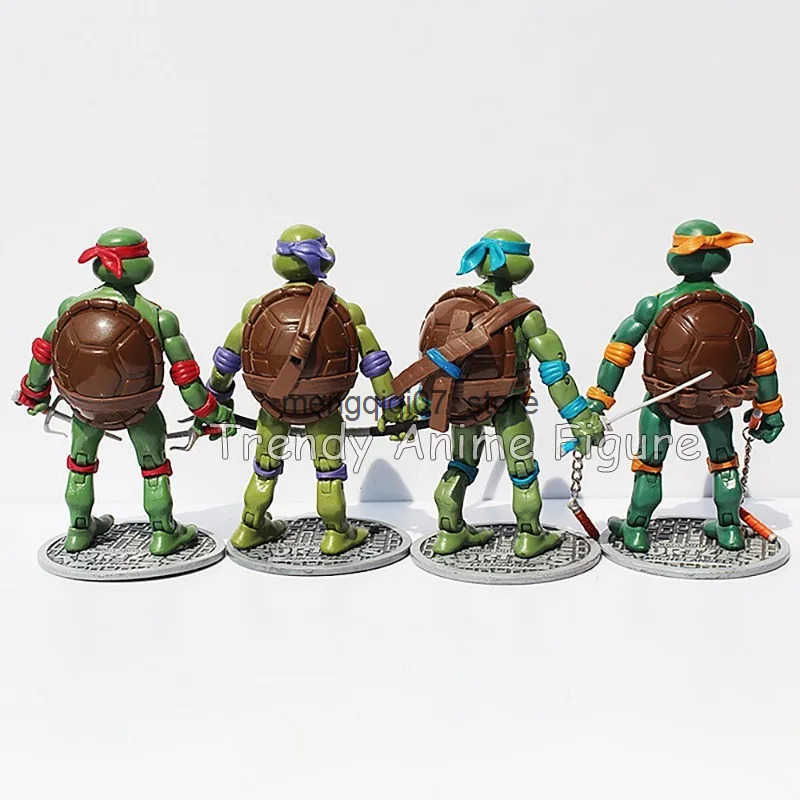 4 pieces/set TMNT turtle action pictures 2012 movie turtle series Michelangelo Donatello Rafael Leonardo 17cm model toy Q250420