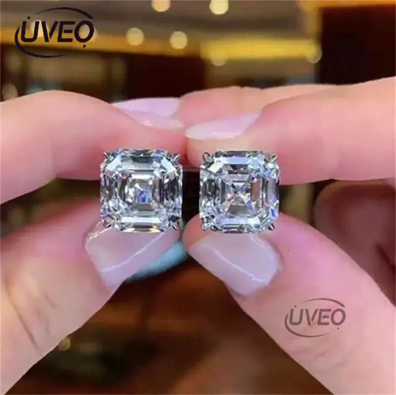 20 Styles Trendy Lab Moissanite Stud Earring Original Sterg Sier Party Wedding Earrings For Women Bridal Jewelry Perfect Gift