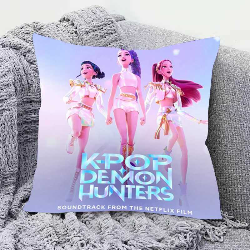 Pillow Case K-pop Demon Hunter Cover Anime Movie Case Sofa Cushion Cover Christmas Decorations Home Supplies C251120