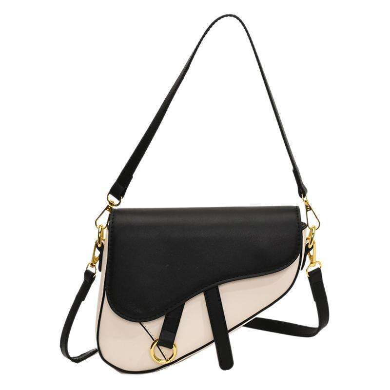 New saddle crossbody, single shoulder, armpit bag, fashionable texture, office city, simple women's bag