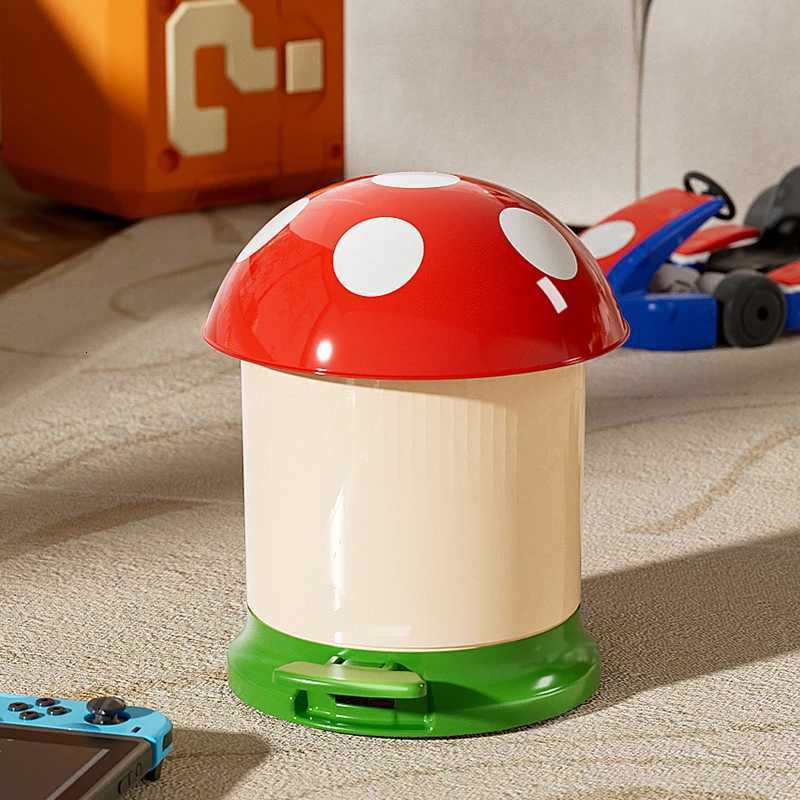 1 Pack Large Capacity Trash Can With Lid Foot Pedal Paper Basket Storage Bin Living Room Bedroom Office Bathroom PP C251120