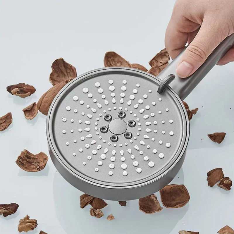 5 Modes Shower Head Showerhead Set Large Round High Pressure Portable Save Rain Artichoke Bathroom Faucet Accessories Set ToiletM251120