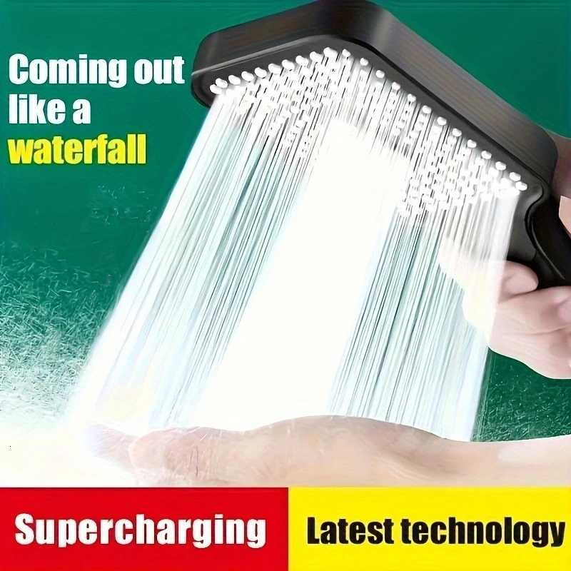 Large Area Shower Head 3 Modes Adjustable High Quality High Pressure Water Saving Flow Shower Faucet Nozzle Bathroom AccessoriesM251120