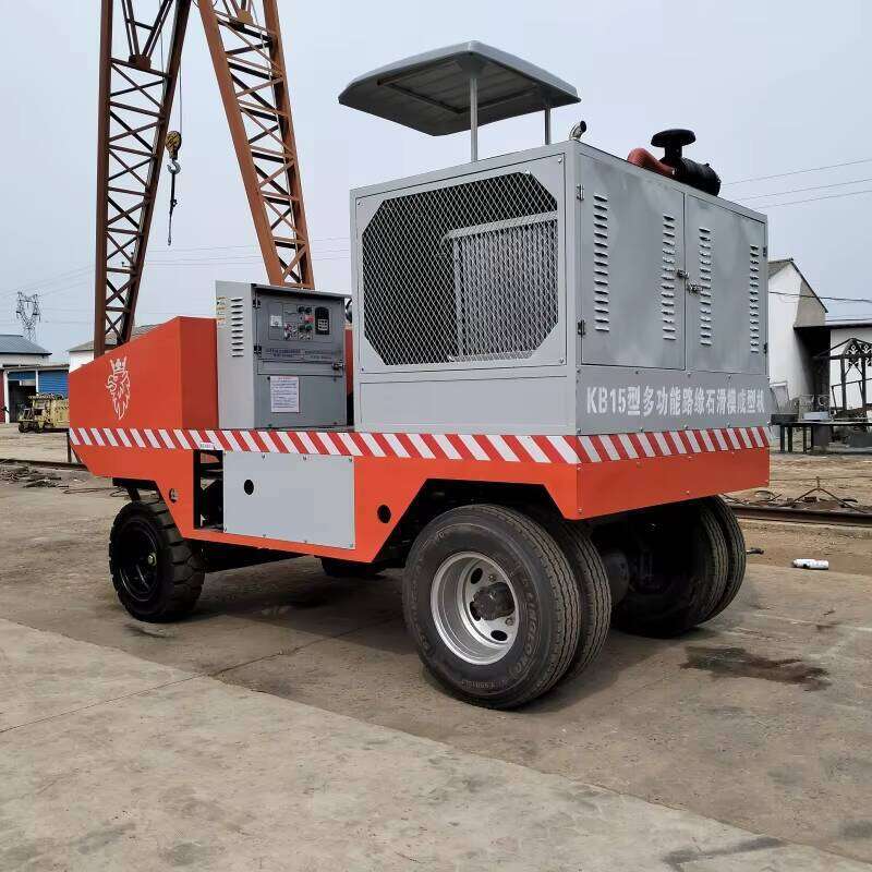 Newly Developed Electric Slipform Curb Machine - Environmentally Friendly and Energy Saving