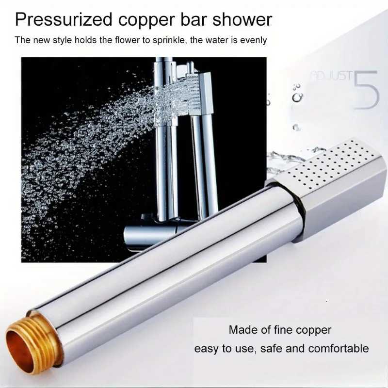 Modern Style Bathroom Shower Head Stainless Steel Copper Hand Held Shower Heads Chrome Top Spray Rain Shower HeadsM251120