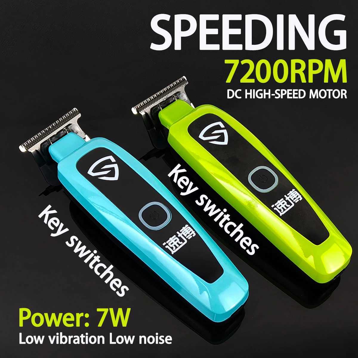 BRDCLIP X5 7200RPM Professional Hair Trimmer DLC Squama Blade Hair Finish Machine Detail Clipper for Man BarbershopT251120