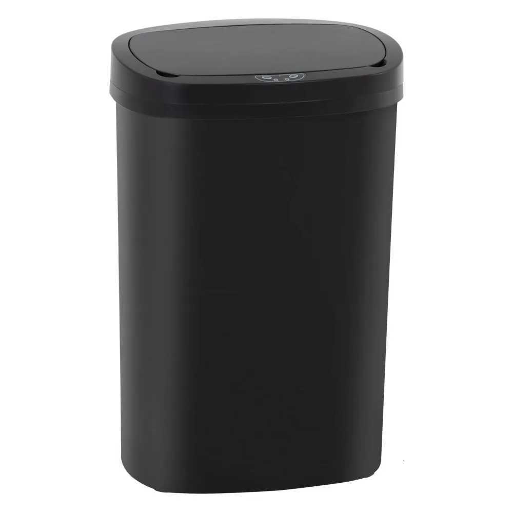 13 gallon kitchen trash can with lid automatic trash can kitchen bedroom bathroom office waterproof trash can C251120