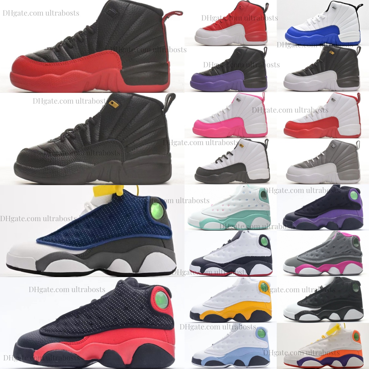 Kids Sneakers Basketball Toddler Shoes Cherry Boys Girls Youth Black Taxi Trainers Field Purple Pink Gym Red Children Big Kid shoe Playoffs Flu Game Gamma Blue