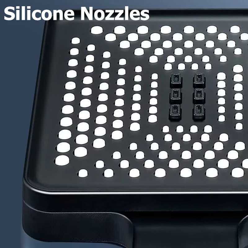 Big Flow 6 Modes High Pressure Shower Head Water Saving Anti-fall Massage Rainfall Faucet Spray Nozzles Bathroom AccessoriesM251120