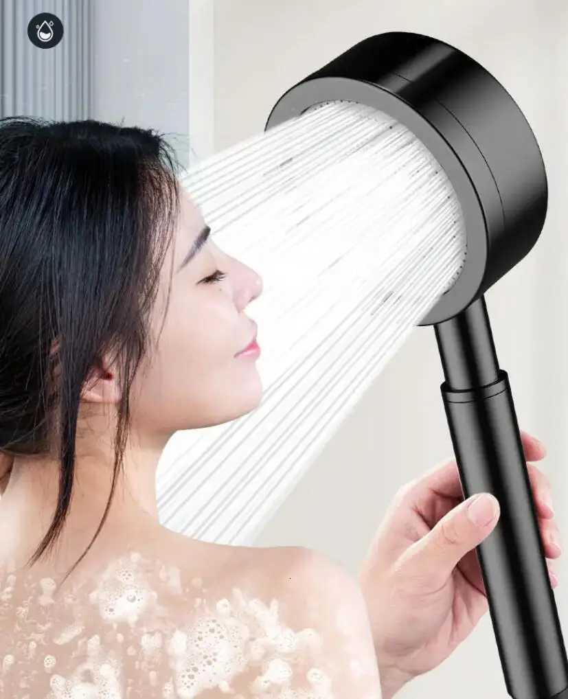 New Stainless Steel 304 Bathroom Handheld Shower Head High Pressure Water Saving Sprayer Nozzle Supercharged Rainfall ModesM251120