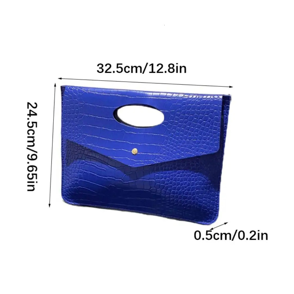 Portable Pu Leather Envelope Night Bag Function Korean Womens Clutch Bag Solid Color Large Capacity Handheld Bag 250418