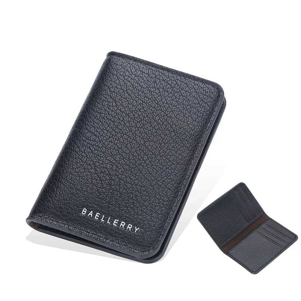 Fashion Men Leather Card Wallet Minimalist Small Thin Purse Soft Slim Mini Credit Card Bank ID Card Holder Wallet for Men K251120