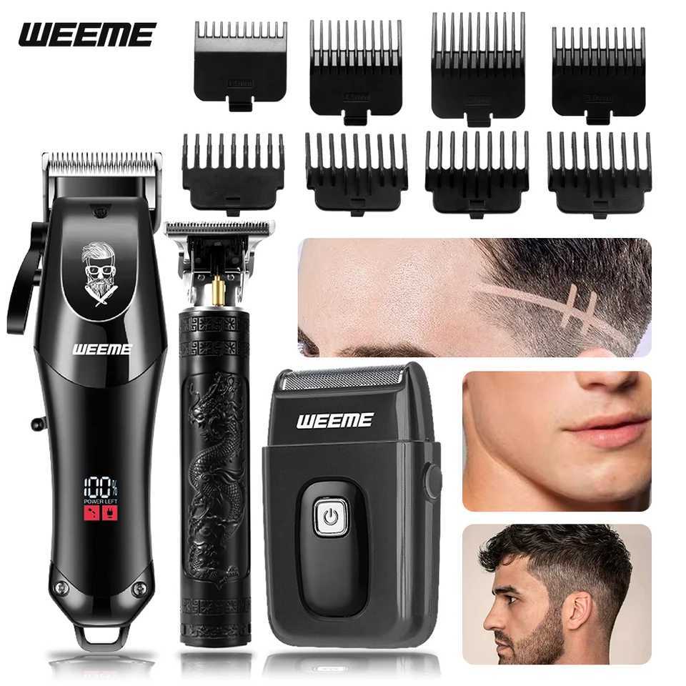 Professional Cordless Mens Barber Kit 3-in-1 USB Rechargeable Hair Clipper Beard Trimmer Gift for Dad/HusbandT251120