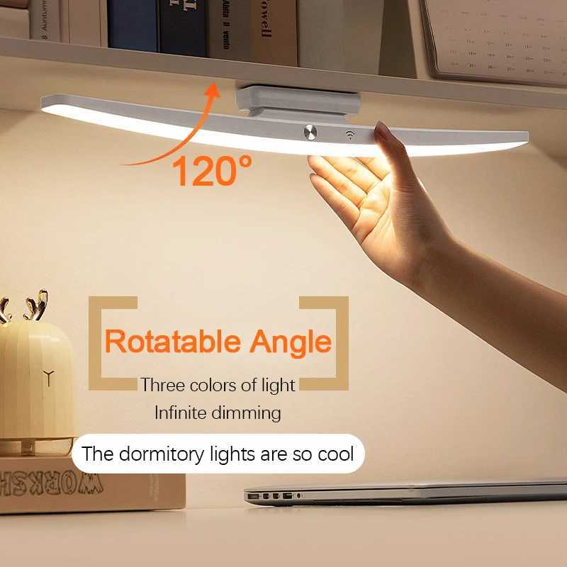 Desk Lamp Hanging Magnetic Table Lamp Led Usb Rechargeable Stepless Dimming Cabinet Closet Wardrobe Night Light M251120