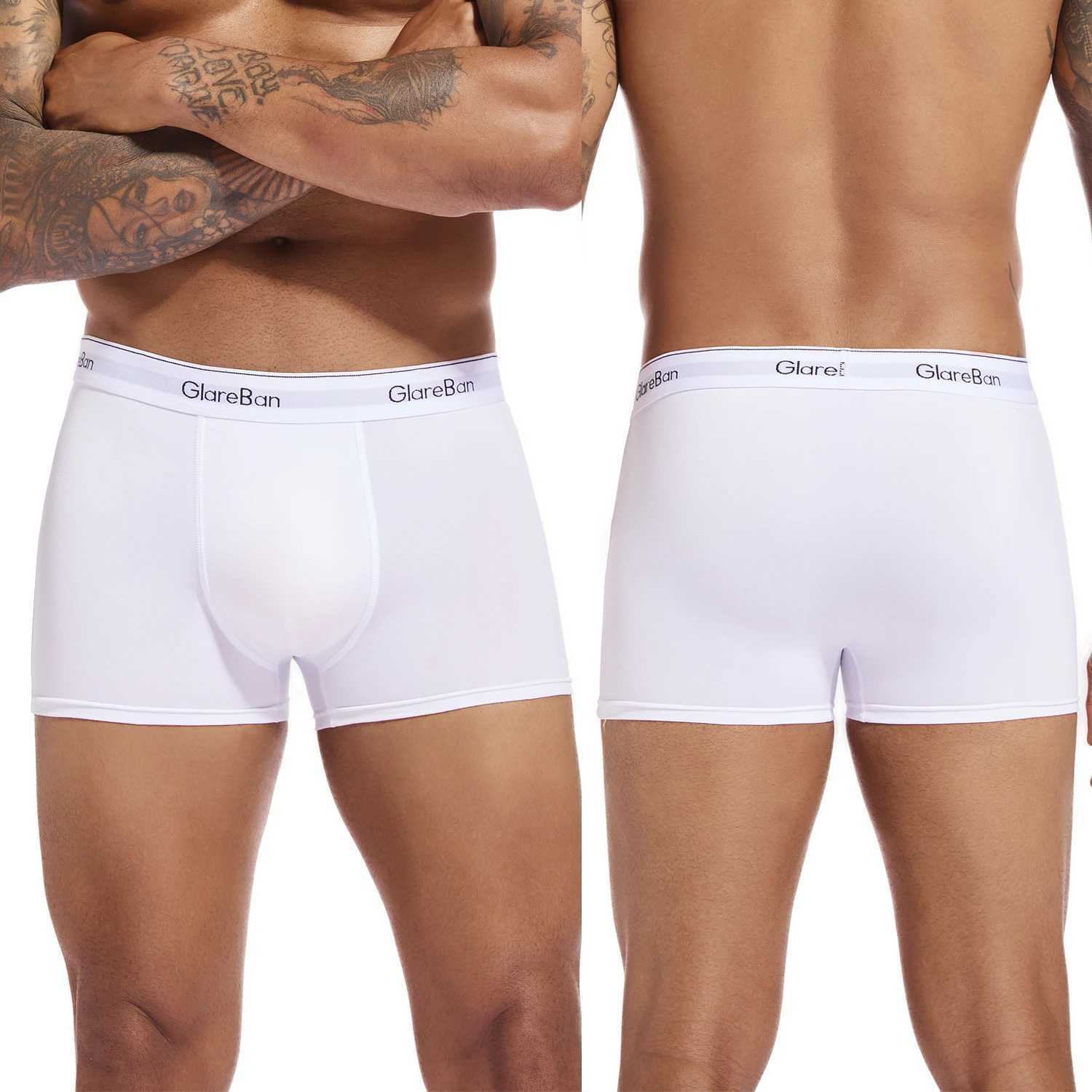 6pcs PaCK Brand White 2024 Men Panties PolyESTer Underwear Male Brand Boxer And Underpants For Homme Set Shorts Box SlipW251120