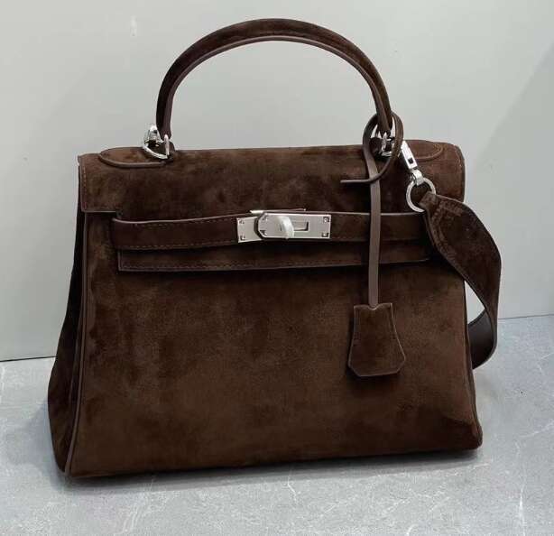 toteBag Shoulder bag ROSE NOIRE Niche Genuine Leather Matte Platinum Handbag New Single Shoulder Suede Bag Crossbody