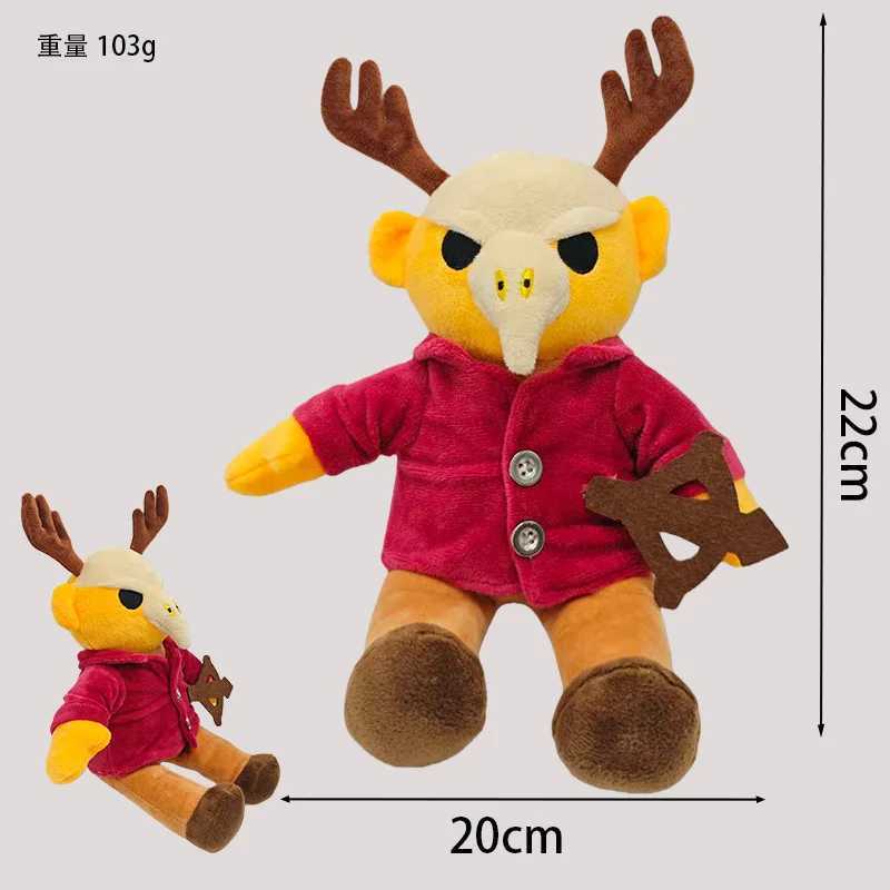 2026 New 99 Nights In The Forest Plush Game Merchandise Brown Stand And Sit Elk Deer White Owl Stuffed Doll Pillow For Kid Gifts G251120