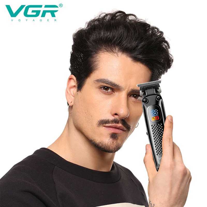 Original VGR Cordless Professional Hair Trimmer For Men Beard Trimmer USB Electric Hair Clipper Edge Razor Hair Cutter MachineT251120
