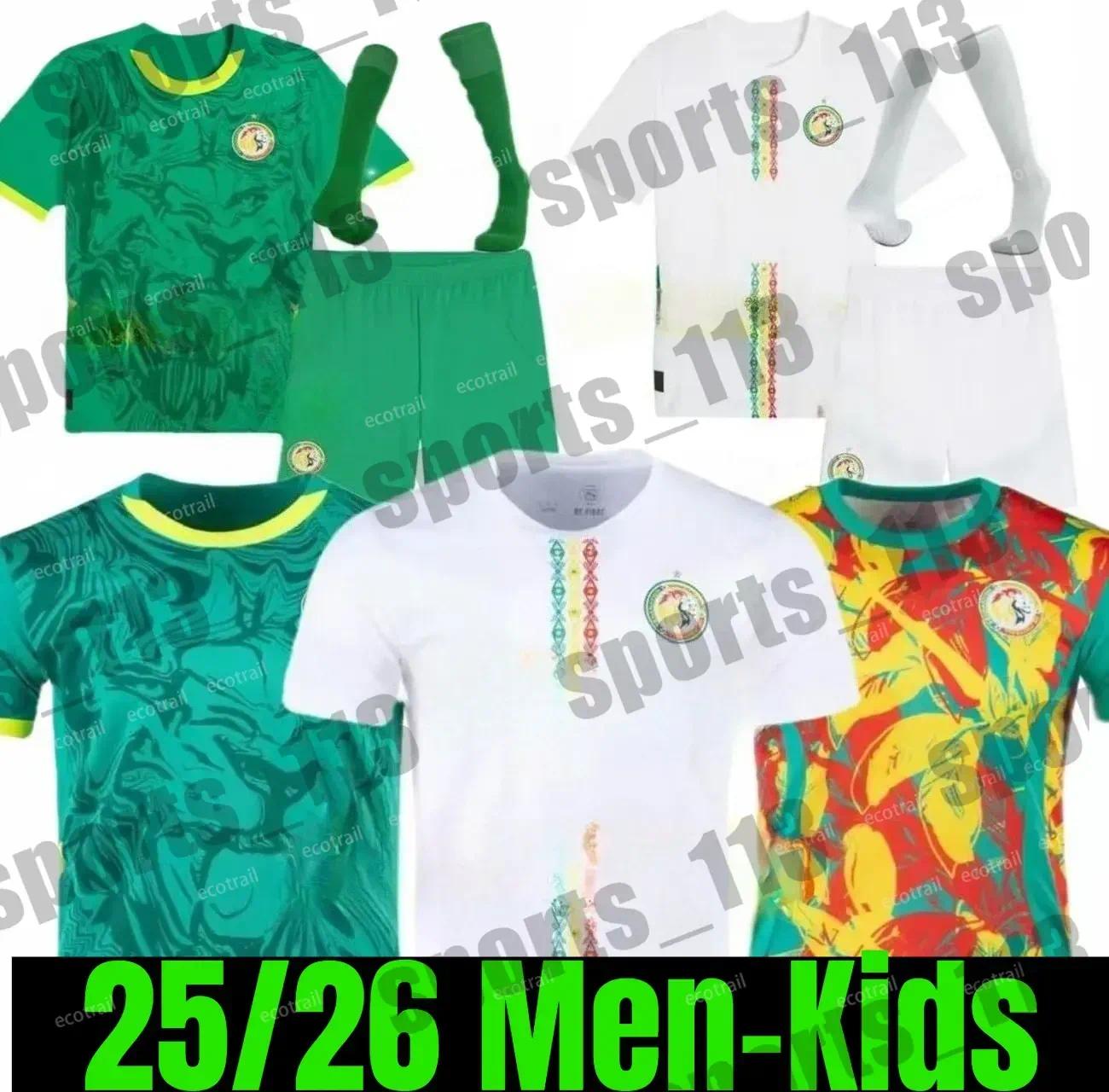 25/26 Senegal MANE Soccer Jerseys 2026 national team SARR P.M.SARR N.JACKSON DIALLO NDIAYE SABALY NDIAYE LAMINE KOULIBALY DIATTA MENDY men kids kits football