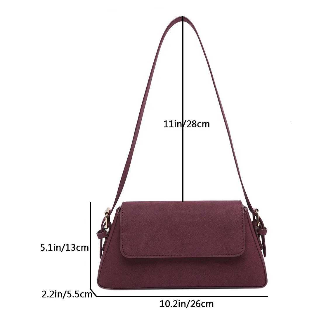 Luxury Purple Single Shoder Bags For Wen Solid Color PU Leather 2024 Trend Handbags Small Purse Lady Designer Zipper Cluch Y251120