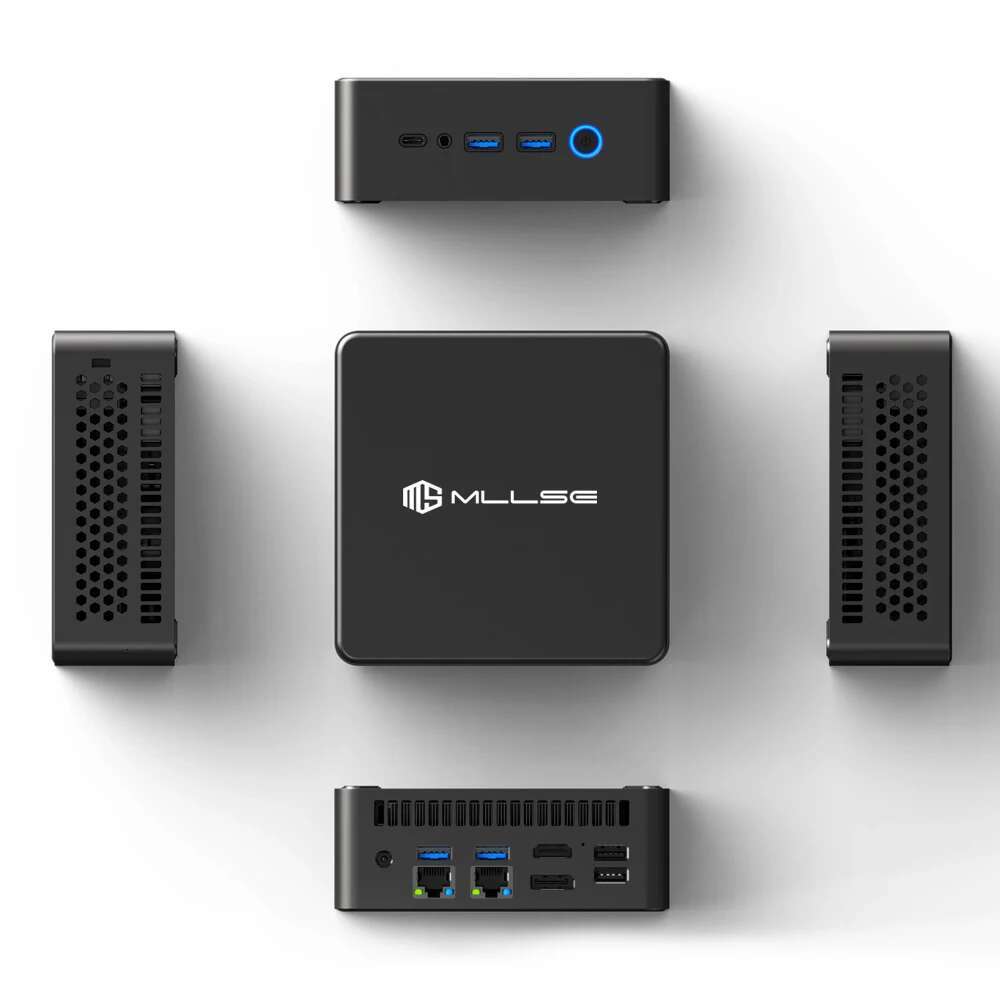 MLLSE K2 Mini PC AMD Ryzen 7 7735HS 8C/16T DDR5 16GB RAM 1TB ROM SSD Window 11 Pro BT5.0 WiFi5 Desktop Gaming Computer