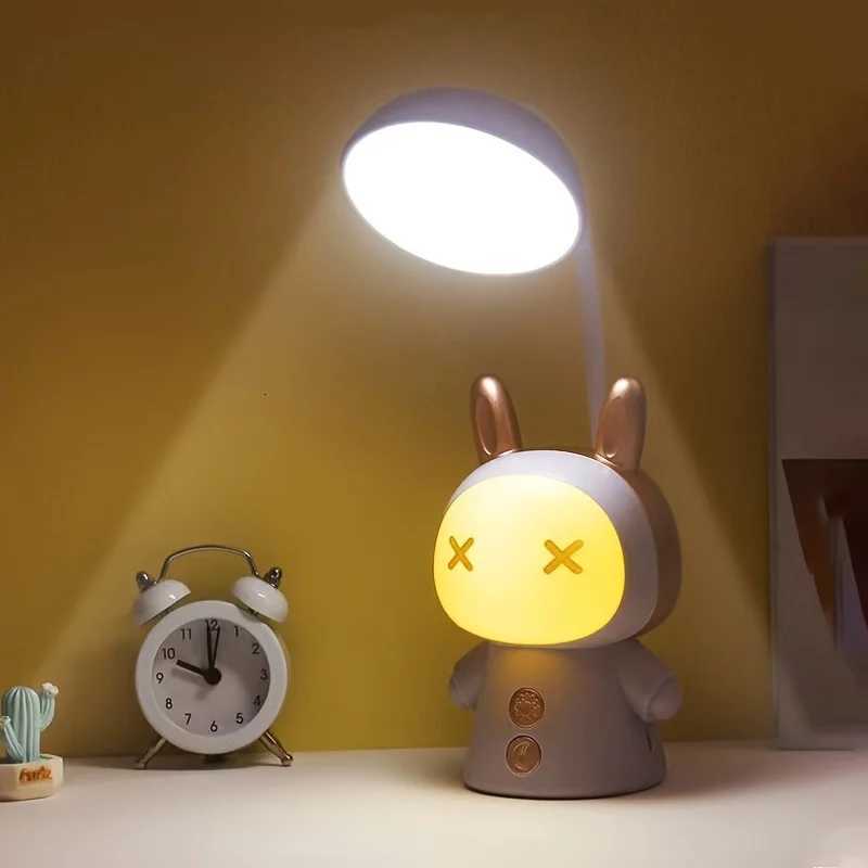 Portable Cute Desk Lamp Usb Rechargeable Dimmable Study Table Lamp Bedside Led Night Light for Reading Work Kids Birthday Gift M251120
