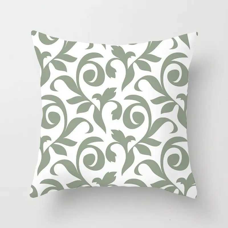 Pillow Case Sweet Mint Green Print Cushion Covers Fresh Art Pattern Geometric case Fashion 4545cm Decorative Throw s Case C251120