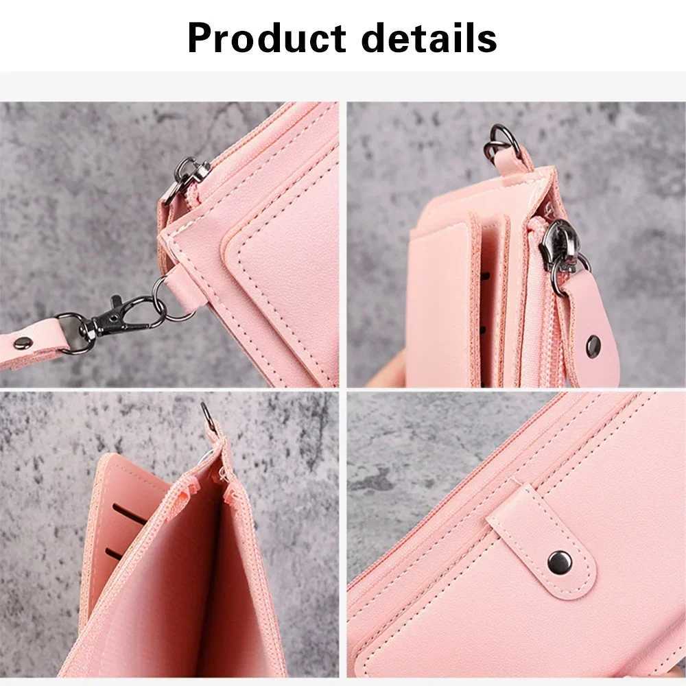 Fashion Zipper Wallets Womens Purses Handbags Leather Billfold Wallet Anti Thief Rfid Minimalist Wallet Rose Gold PatternW251120