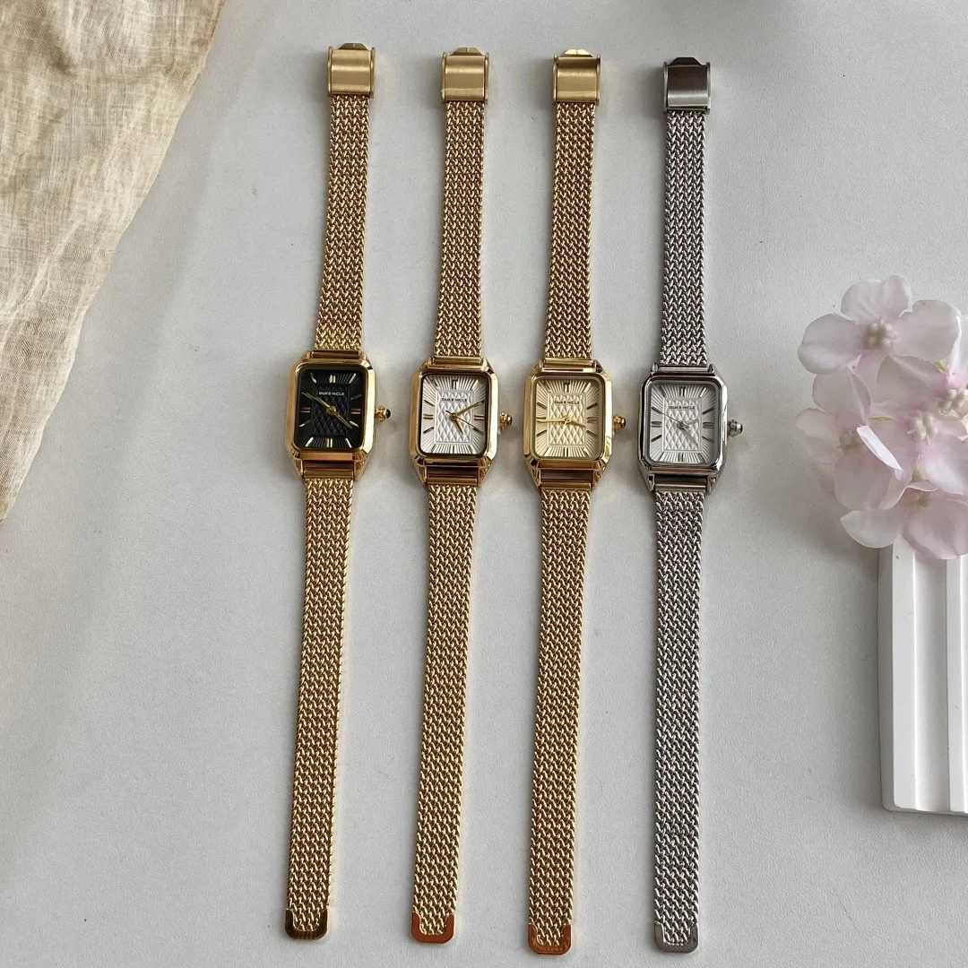 Simple Quartz Waterproof Wristwatch Ladies Wristwatch Elegant Gold Watch Stainless Steel Womens Watches Relogio FemininoXJ251120