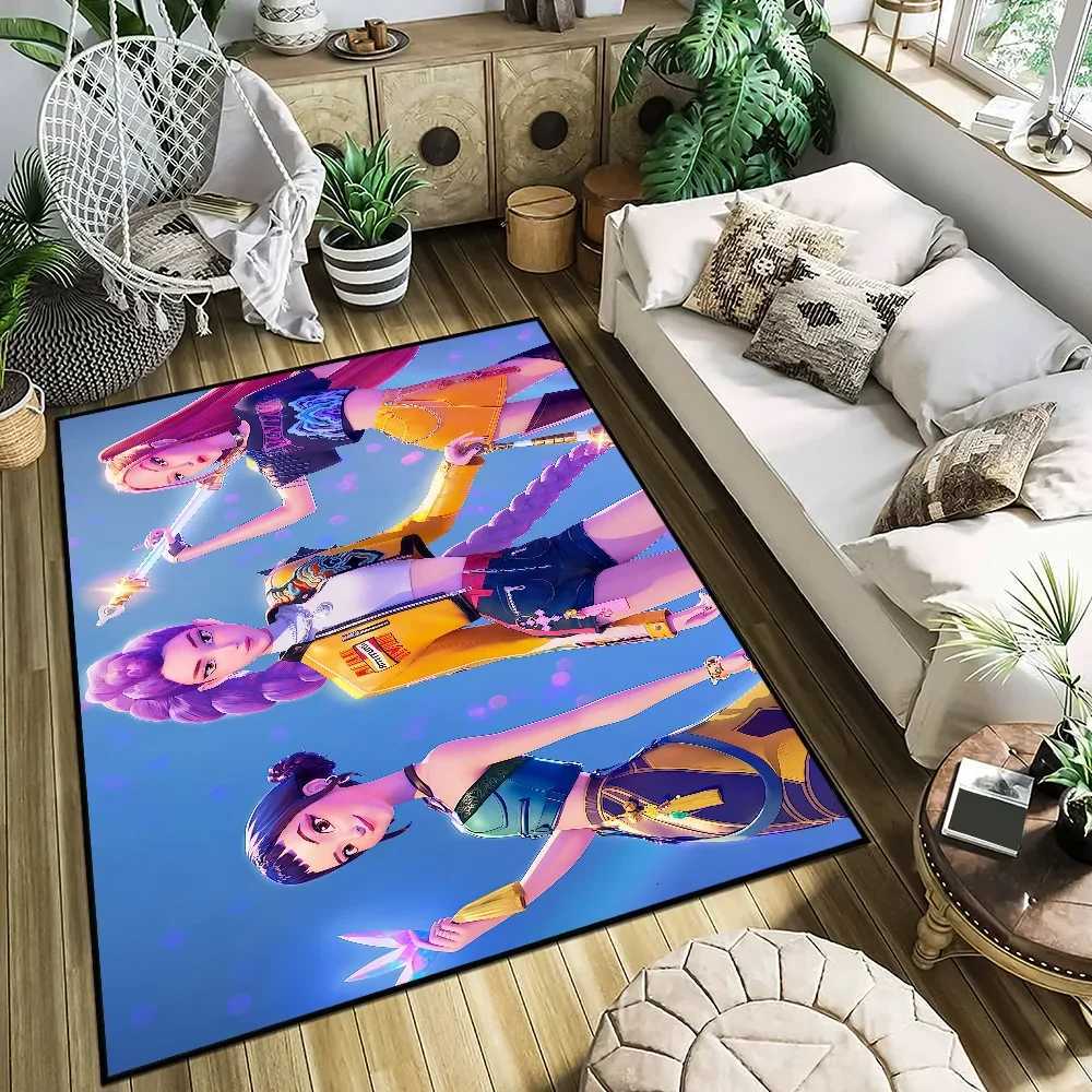 anime cool art k-kpopS d-demon h-hunters small Rug Carpet Home Decor luxury Bedroom Mat Hallway Balcony Entrance Doormat DecorationM251120