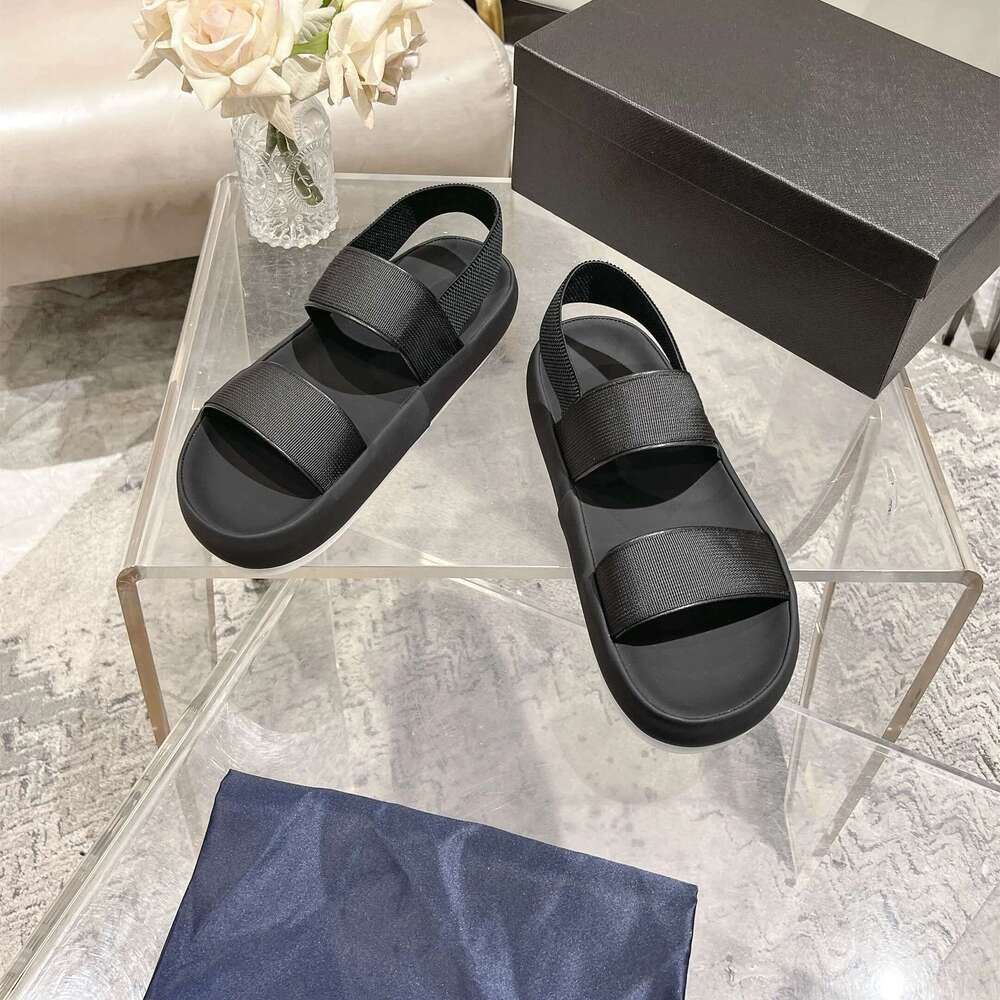Men Size38-46 Genuine Leather Slippers Flat Platform Summer Slides Beach Flats Leisure Designer Shoes atillas De Hombre