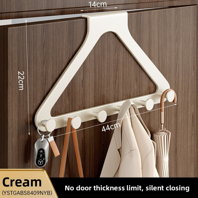 Over-the-Door Hook No-Drill Bedroom Back Storage Rack Magic Door Clothes Hanger