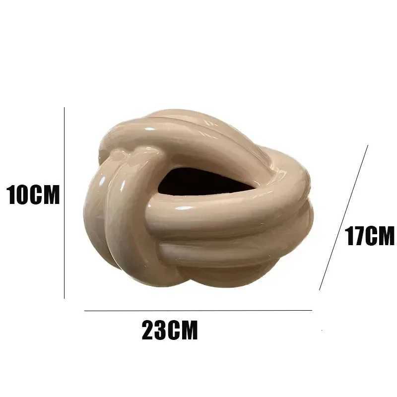 Knot Shape Ceramic Tissue Box European Modern Creative Cute Abstract Art Napkin Holder Home Coffee Table Desktop Paper Towel Box C251120