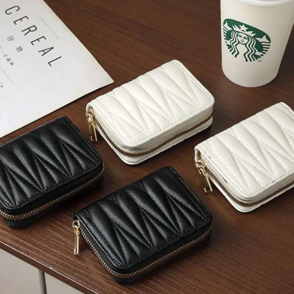 Exquisite New Multi-Card Slot Compact Anti-Degaussing High-Value Coin ID Bag For Women Holder Woman Cards Wallets Wallet 2025 Pu Designer Bag