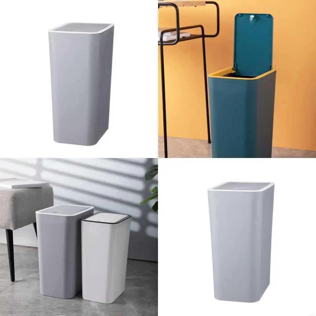 Push Open Waste Bin in Plastic Waste Bin for Maintaining Living Space X3UC C251120